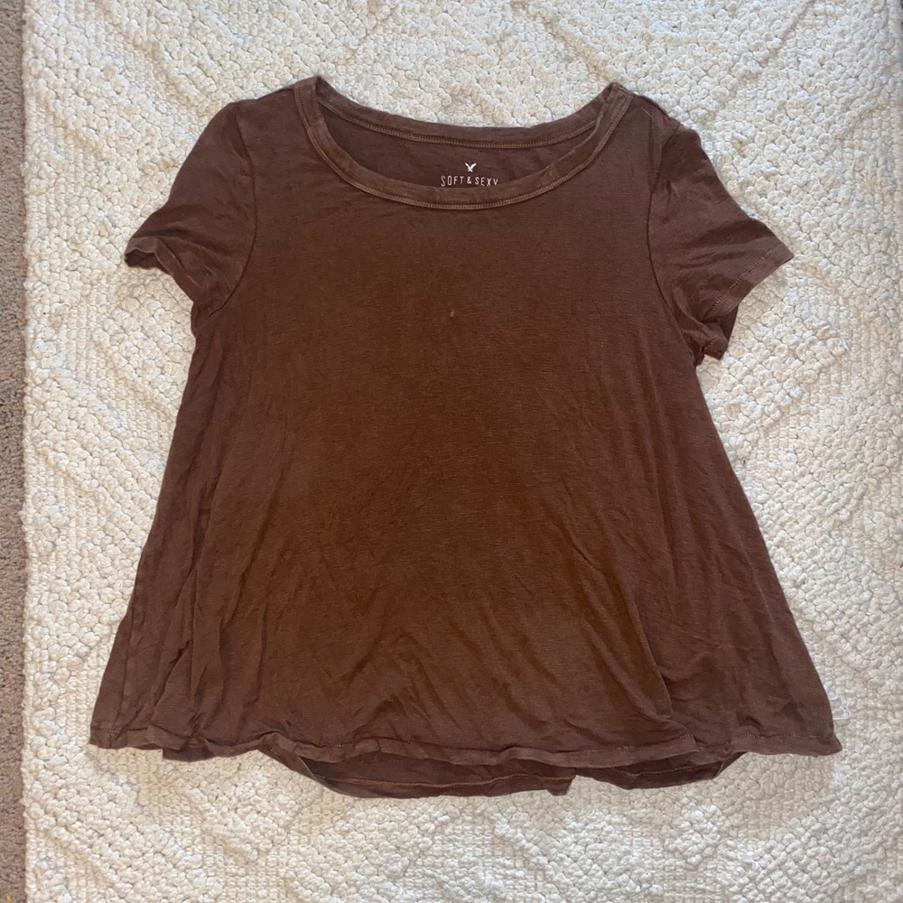 Brown American eagle top